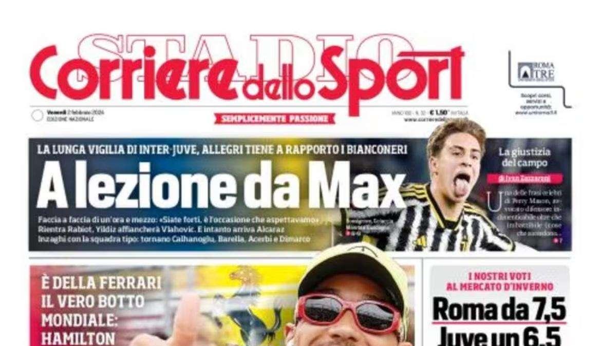 PRIMA PAGINA - Corriere dello Sport dà i voti al mercato: “6 al Napoli”