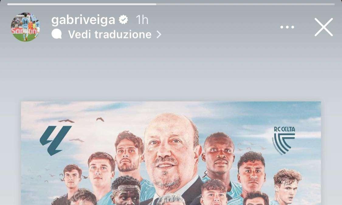 FOTO - Gabri Veiga pensa al debutto in Liga col Celta Vigo: "Insieme!"