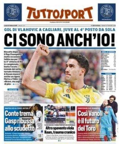 Tuttosport: "Napoli, Conte trema. Gasp ribussa allo scudetto"