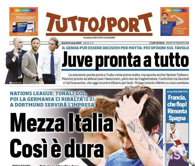 Tuttosport sulla panchina Juve: "Thiago in bilico, spunta anche Tedesco"