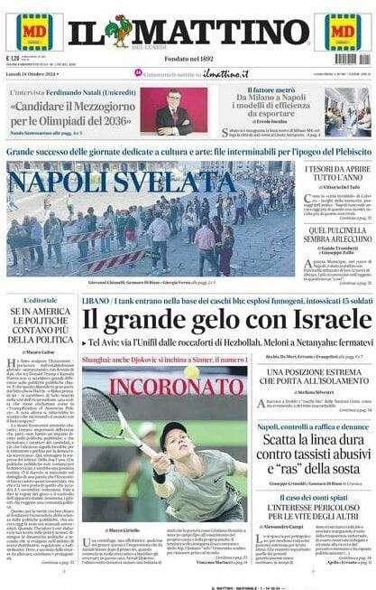 Il Mattino: "Incoronato"