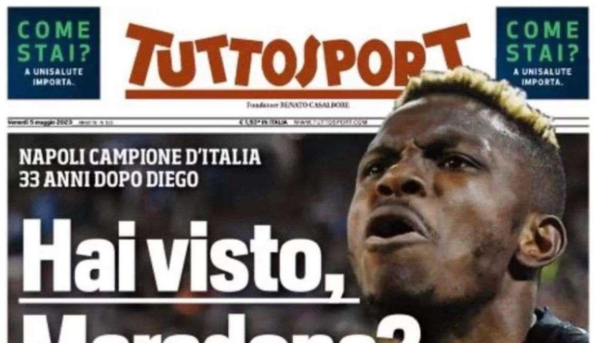 PRIMA PAGINA - Tuttosport: “Hai visto, Maradona?”