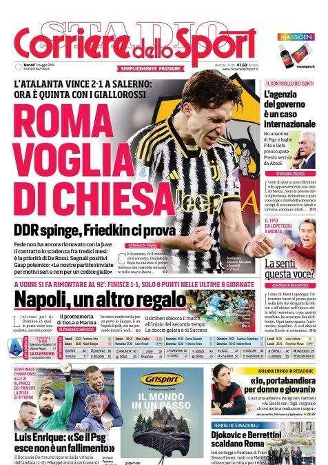 Corriere dello Sport: "Napoli, un altro regalo"