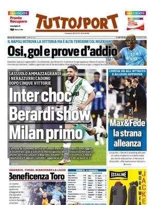 PRIMA PAGINA - Tuttosport: "Osi, gol e prove d'addio"