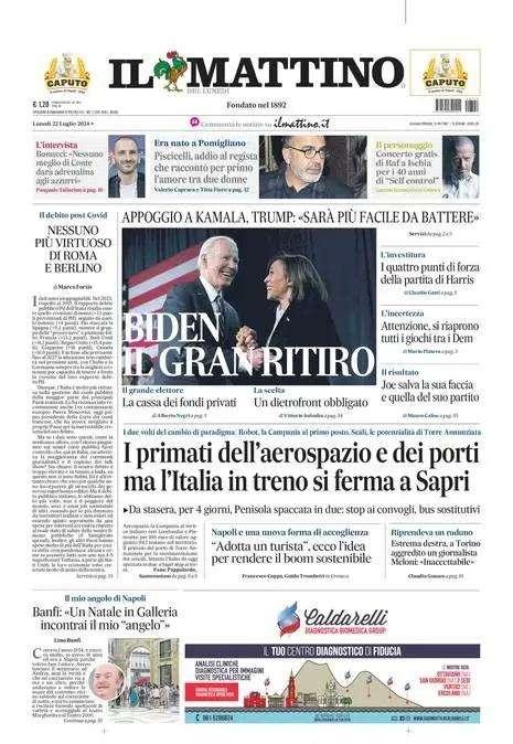 Il Mattino: "Bonucci: 'Nessuno meglio di Conte, darà adrenalina agli azzurri'"