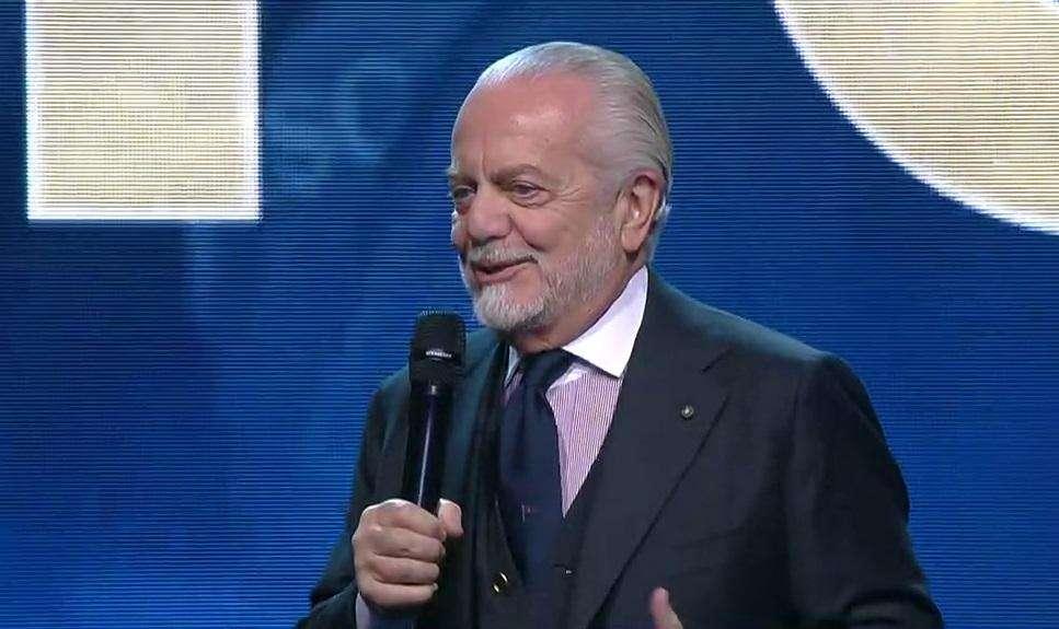 Napoli società dell'anno, ADL: "Anno indimenticabile, con Spalletti matrimonio felice. Spero di accontentare ancora i tifosi"