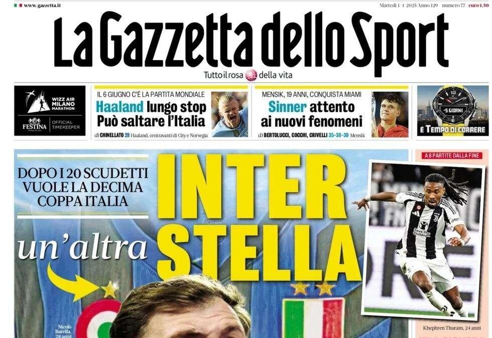 La Gazzetta dello Sport: "Inter, un'altra stella"