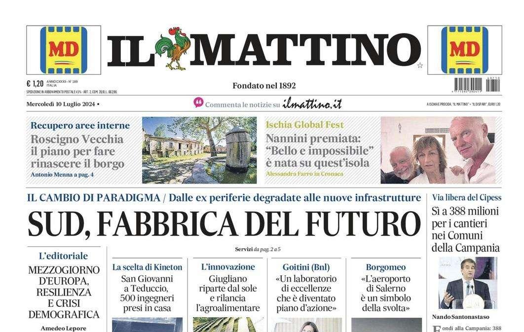 Il Mattino: "Napoli, energia Conte"