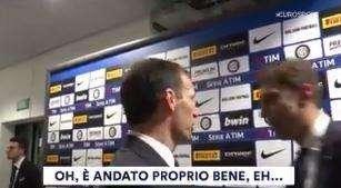 VIDEO - Vergognosa ironia di Allegri nel post-partita con Tagliavento: "Ciao Taglia, Orsato è andato proprio bene... promosso!"