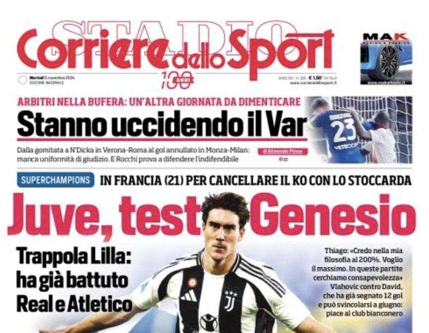 Corriere dello Sport: "Stanno uccidendo il Var"
