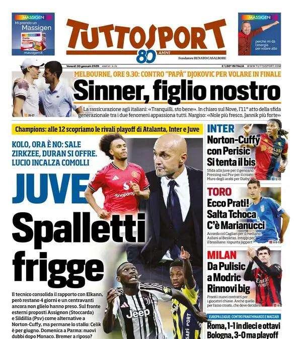 Tuttosport sull'Inter: "Norton-Cuffy con Perisic, si tenta il bis"