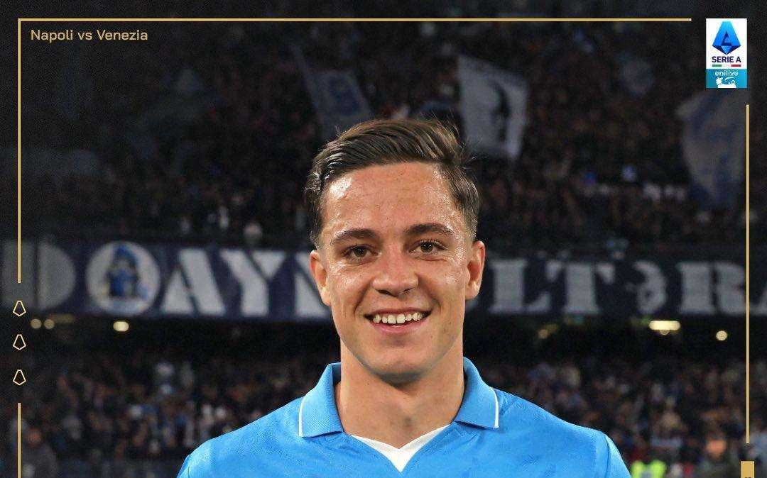 Match winner e Panini player: Raspadori è l'MVP di Napoli-Venezia