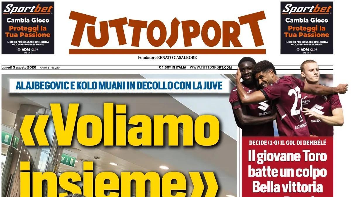 Juve, entusiasmo Kolo Muani-Alajbegovic! Tuttosport: "Voliamo insieme"