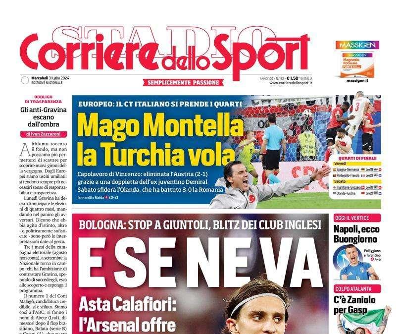 Corriere dello Sport: “Napoli, ecco Buongiorno”