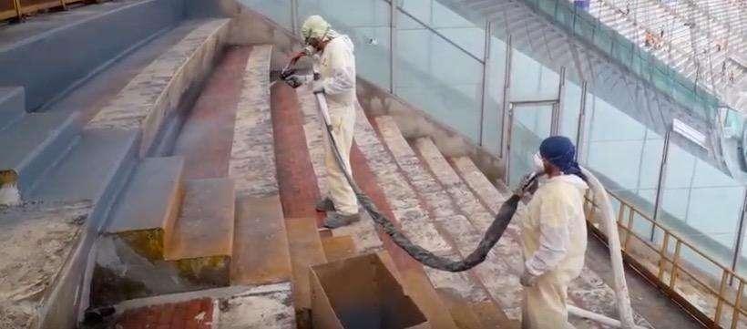VIDEO - Restyling al San Paolo: le immagini dei lavori di impermeabilizzazione dei sediolini