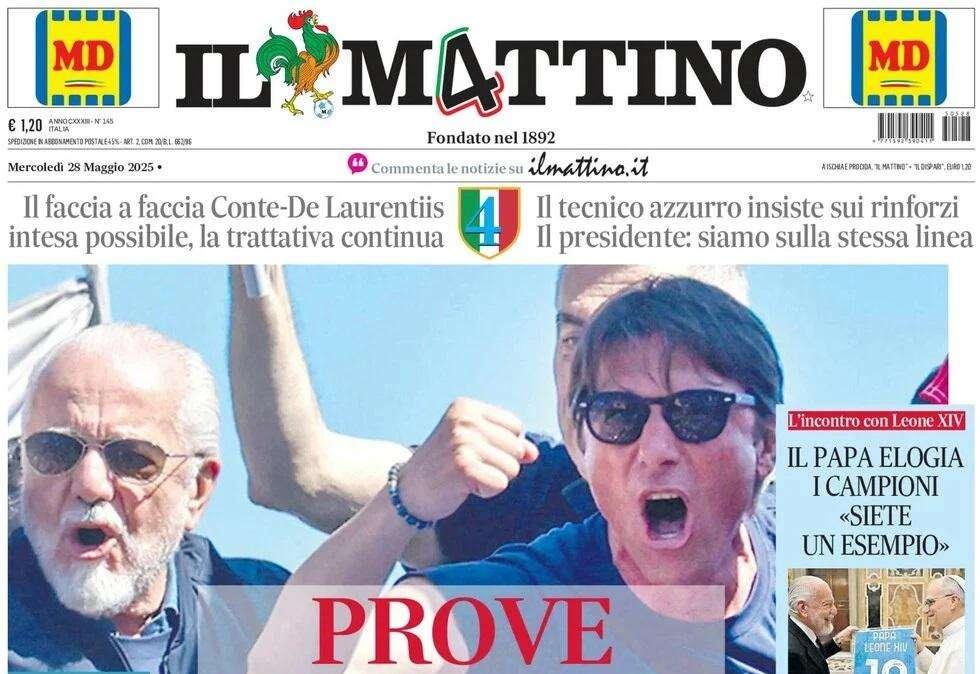 Il Mattino: "Prove di futuro"