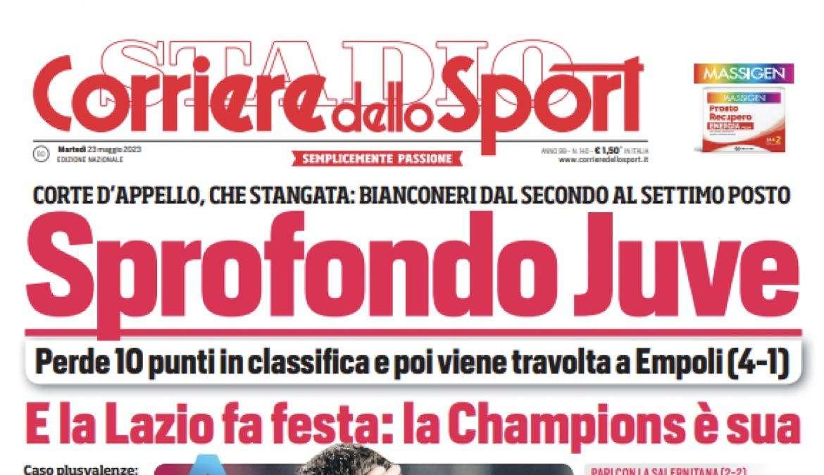 PRIMA PAGINA - Corriere dello Sport: “Napoli, Lucio passa a Lucho”