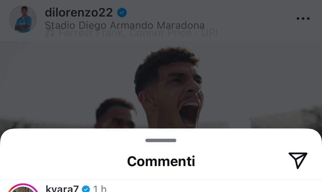 "Comm si fort fratm", Di Lorenzo si prende i simpatici commenti social dei compagni