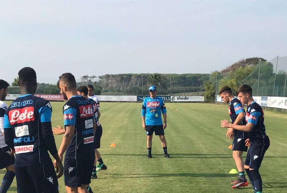 FOTO - Primavera, primo allenamento per il nuovo allenatore Beoni: lo scatto da Castelvolturno
