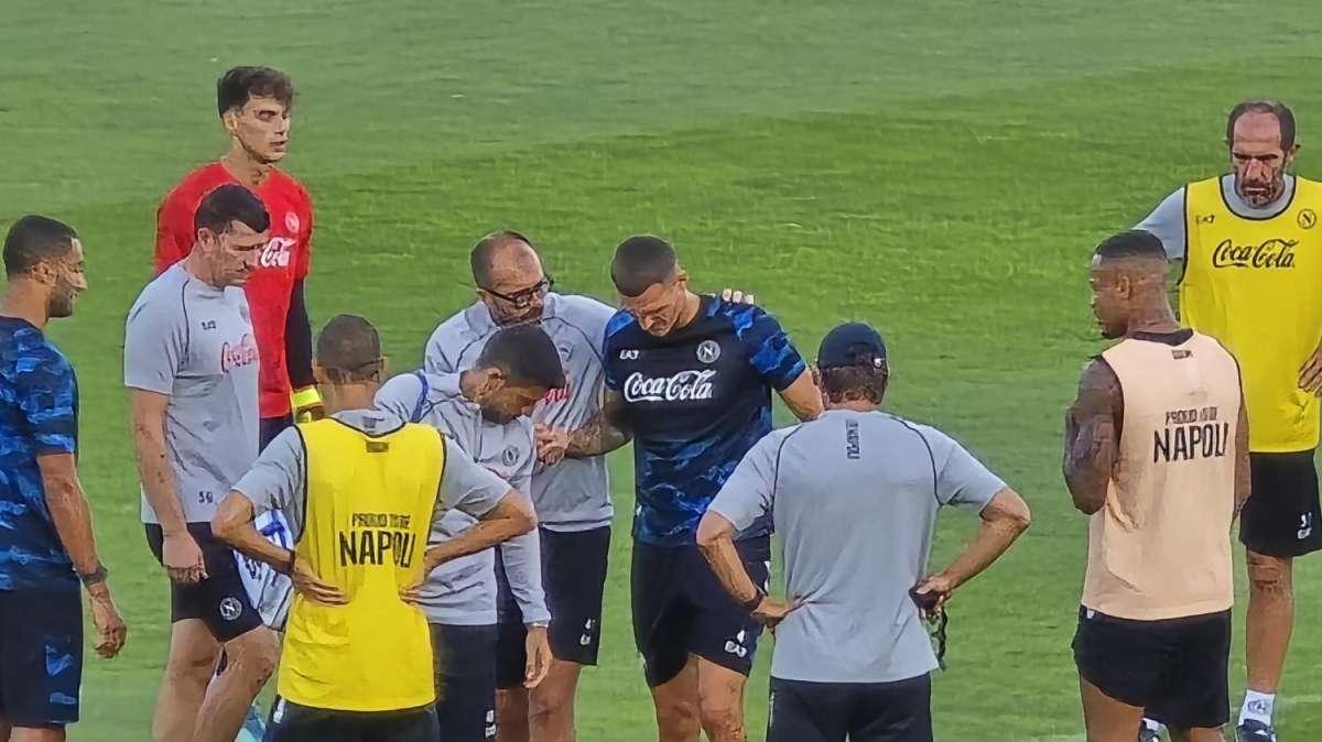 Botta in allenamento per Rafa Marin: il difensore lascia anzitempo il Patini