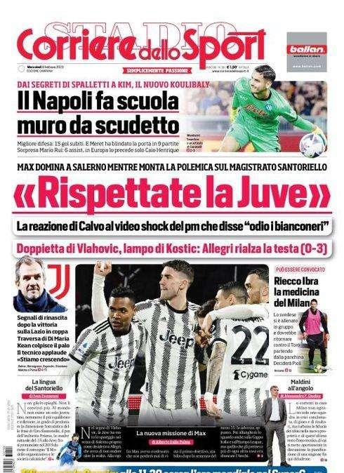 PRIMA PAGINA - CdS Campania: “Il Napoli fa scuola: muro da scudetto"