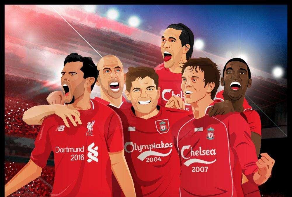 FOTO - Il Liverpool fa impazzire i tifosi: carica la sfida con Gerrard, Agger e Lovren che ricordano le notti magiche di Anfield