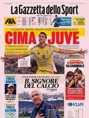 Gazzetta dello Sport: "Cima Juve. Vlahovic show"
