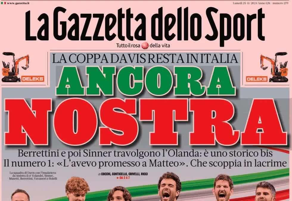 Gazzetta dello Sport: "Risposta Lukaku: il Napoli torna al comando"