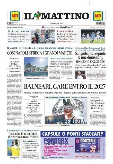 Il Mattino: "La fantasia di Neres che farà volare il Napoli di Conte"