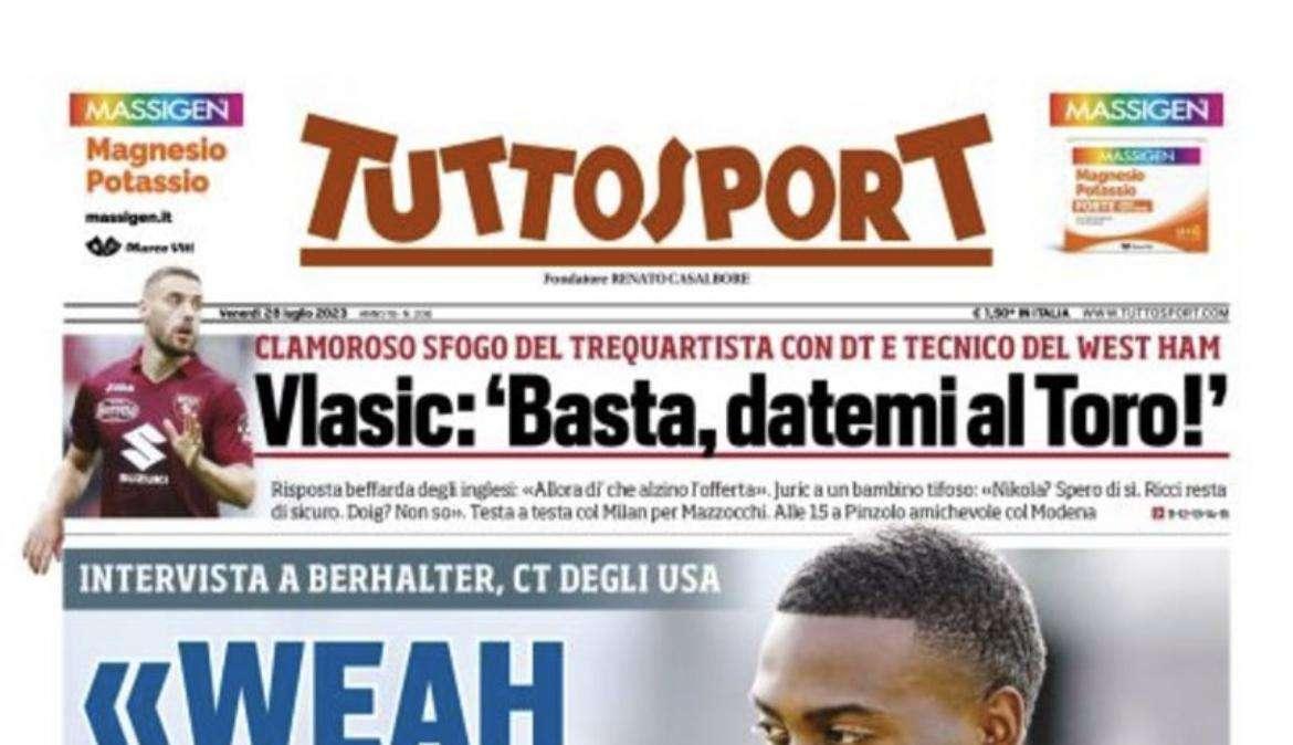 PRIMA PAGINA - Tuttosport: “Osimhen-Napoli: rinnovo ok, ma…”