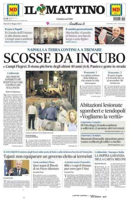Il Mattino: "Scosse da incubo"