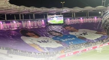 Incredibile Tolosa: tutta la curva celebra i 40 anni dell’impresa europea contro il Napoli di Maradona