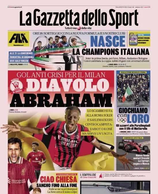 Gazzetta: "Napoli, Lukaku in campo"