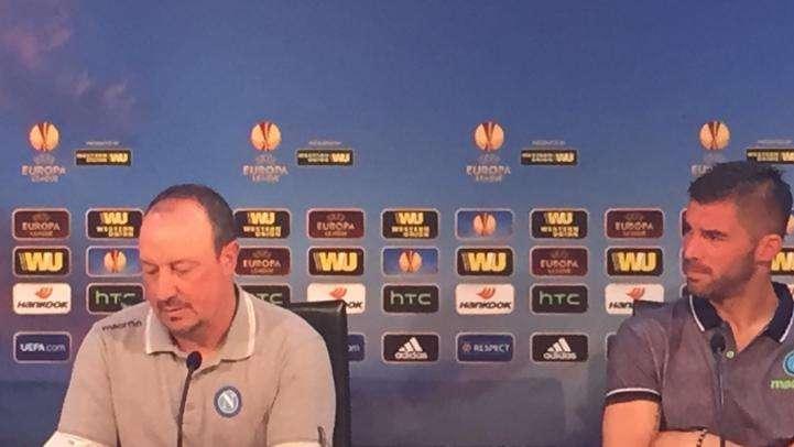 RILEGGI LIVE - Benitez: "Dnipro solido e aggressivo. Servirà pazienza. Futuro? ADL in contatto col mio agente, ma pensiamo a questa gara storica". Andujar: "Dnipro? Facile solo per la stampa"
