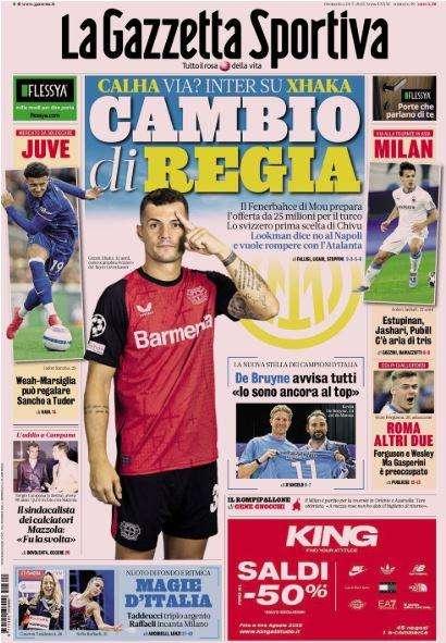 La Gazzetta dello Sport: "De Bruyne avvisa tutti: 'Io sono ancora al top'"