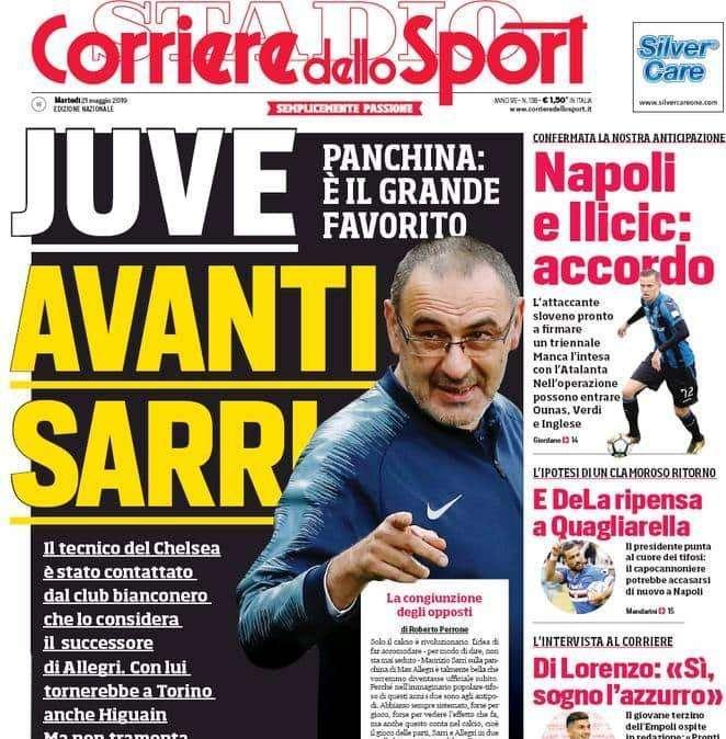 PRIMA PAGINA - CdS: "Napoli-Ilicic, c'è l'accordo! Nell'operazione anche tre azzurri"