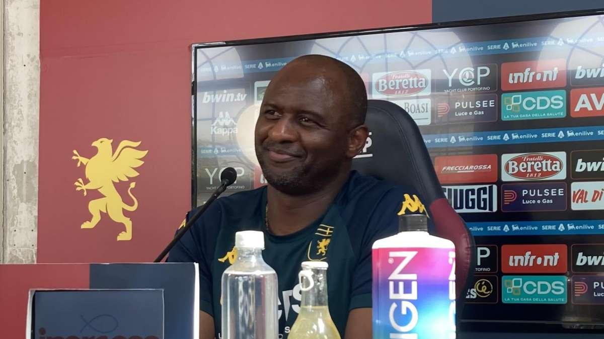 Genoa, Vieira in conferenza: “De Bruyne l’ha cambiata, è uno dei migliori di sempre nel suo ruolo”