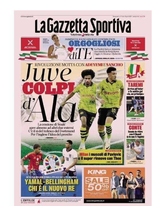 Gazzetta dello Sport: "Conte: eccolo in ritiro con il Napoli (e le sue 5 regole)"