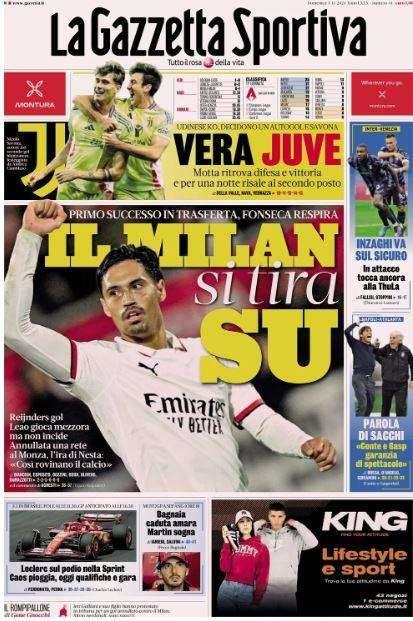 Gazzetta dello Sport: "Parola di Sacchi: Conte e Gasp garanzia di spettacolo"