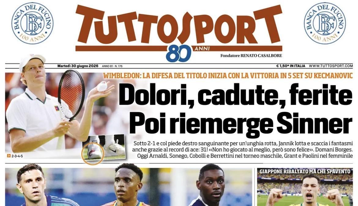 Mondiali 2026, Tuttosport: "Brivido Brasile. Juve, conferme su Martinez e Kolo"