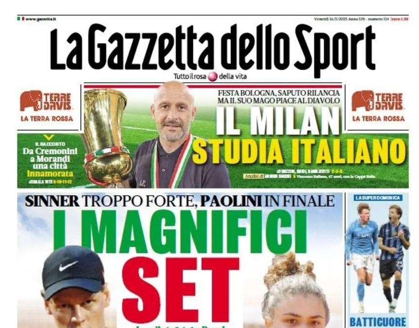Gazzetta dello Sport: "Batticuore Scudetto. McTominay e Barella all'ultimo respiro"