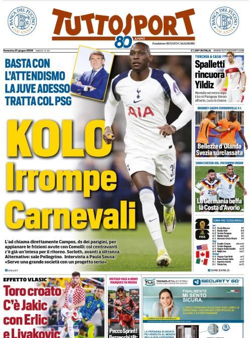 Juventus, Kolo Muani il primo colpo di calciomercato? Tuttosport: "Irrompe Carnevali"
