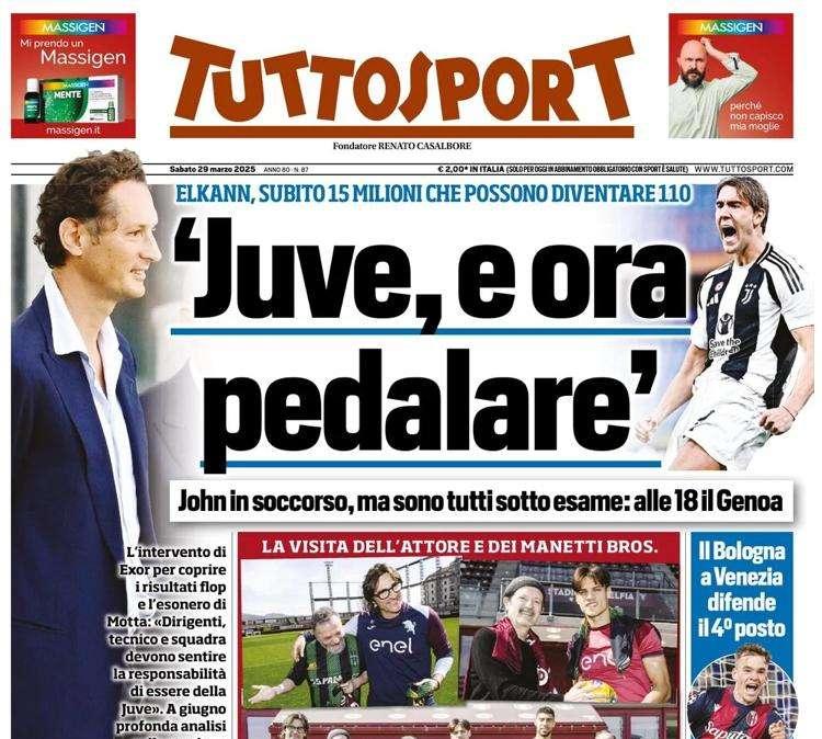 Tuttosport: "Juventus, ed ora pedalare: sono tutti sotto esame"