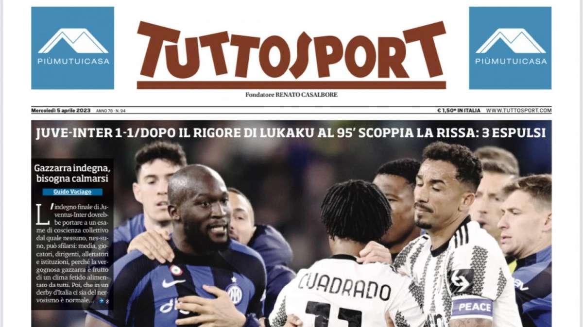 PRIMA PAGINA - Tuttosport: "Che brutta fine"