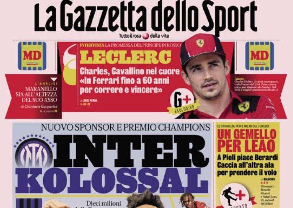 PRIMA PAGINA  - Gazzetta dello Sport: "Re Kvara, pronto il rinnovo"