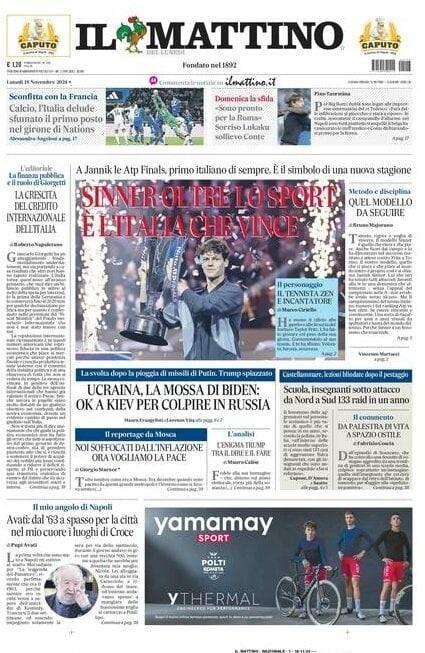 Il Mattino: "'Sono pronto per la Roma'. Sorriso Lukaku, sollievo Conte"