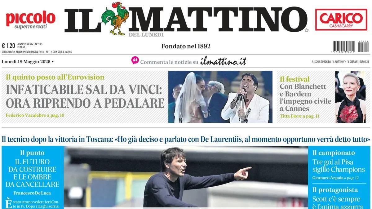 Quale futuro per la panchina? Il Mattino: "Mistero Conte"