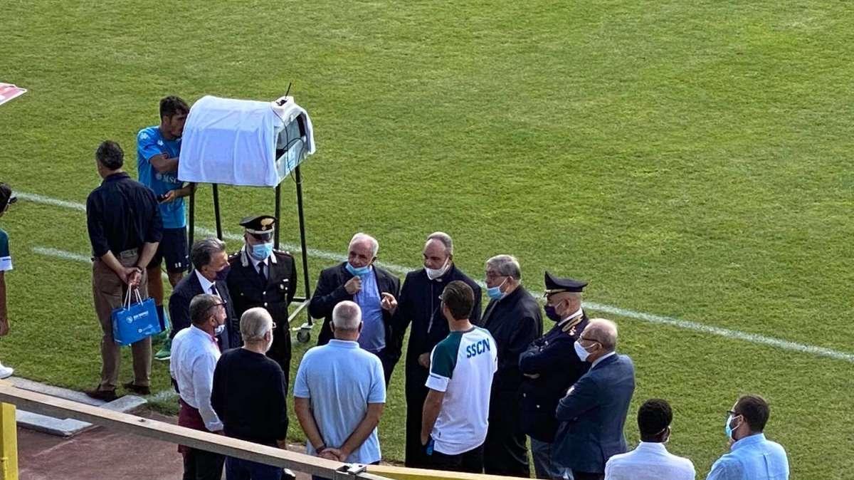 FOTO TN - Arrivato il Cardinale Sepe a Castel di Sangro: colloquio con ADL ed Edo