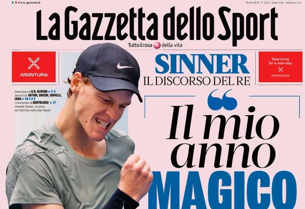 Gazzetta: "L'Italia fa il bis"