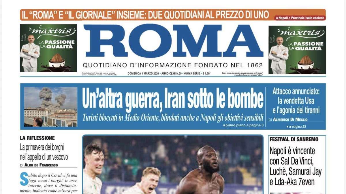 Il Roma dedica l'apertura a Big Rom: "Canta Lukaku"
